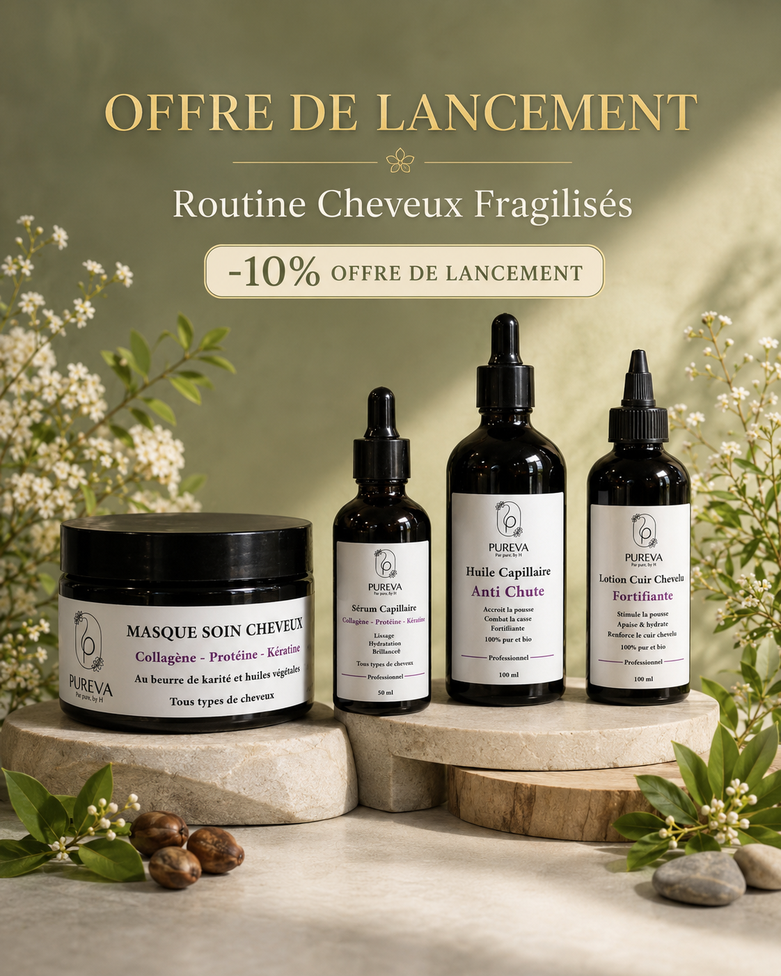 Routine Cheveux Fragilisés — Pureva